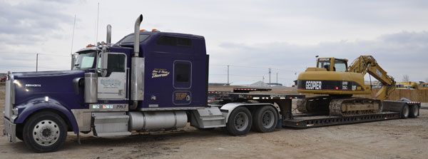 Excavator Hauling